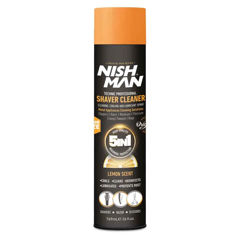 NISHMAN SHAVER CLEANER 5 u 1 LIMUN 769 ml